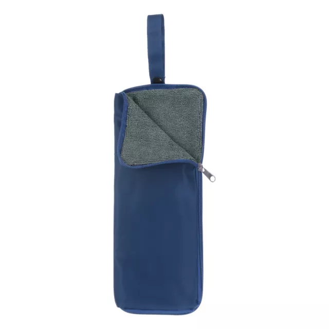 Umbrellas Bag Carry Bag 4.7"x12.6" Portable Wet Umbrella Sleeve Pouch Dark Blue