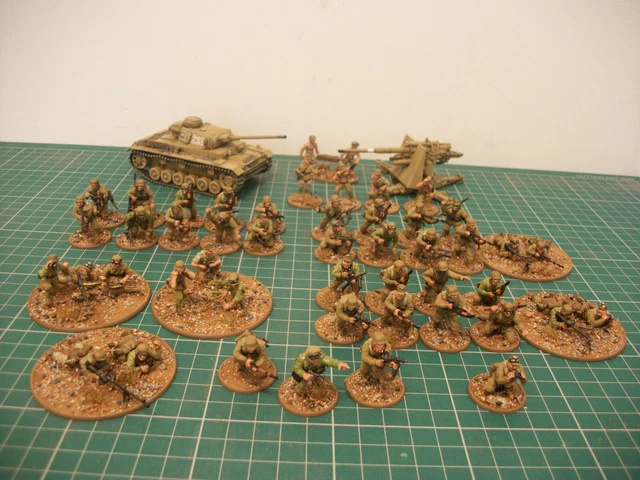 Painted! Set Cannone Anticarro Sovietico 45mm Con Equipaggio - 28mm Bolt Action WW2