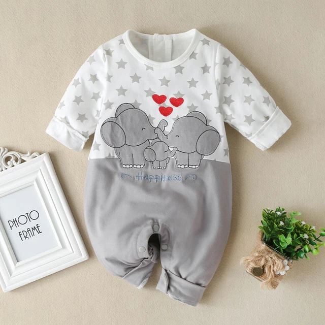 Tuta neonato bambino ragazzino bambina manica lunga stella stampa tuta abbigliamento