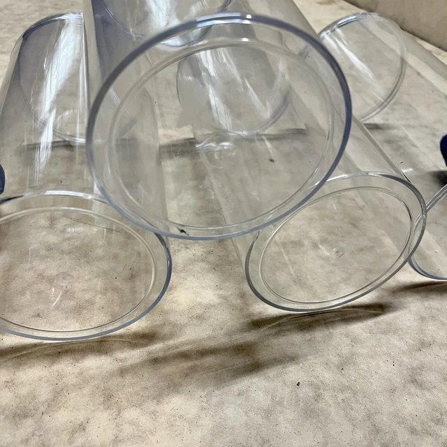 Acrylic Clear Round Dust Proof Waterproof Collectible Containers 8 1/2” X 4 1/2”