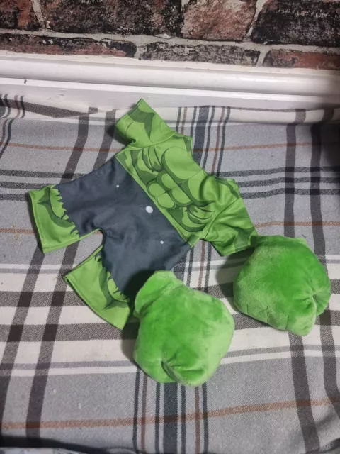 Build A Bear Hulk Costume And Hands 2015 Avengers Marvel