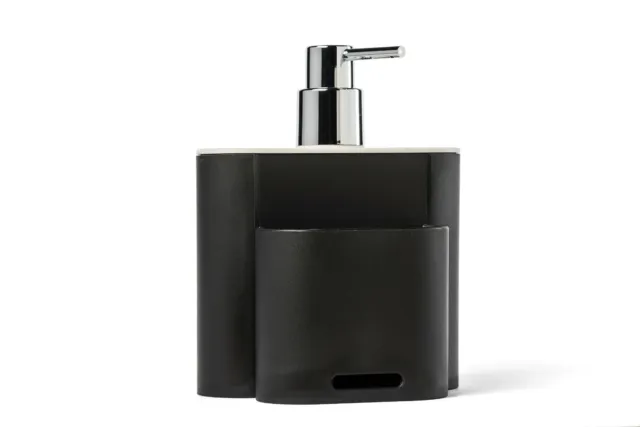 Coza Design Plastic Soap Dispenser 16.9 fl oz / 500 ml (Black & Light Gray)