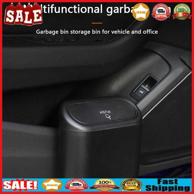Car Trash Can Bin Hanging Garbage Dust Case Storage Box Plastic Waste Organizer