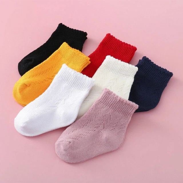 Rete Neonati Bambino Sottile Calzini Moda con Fiocco Nodo Accessori per