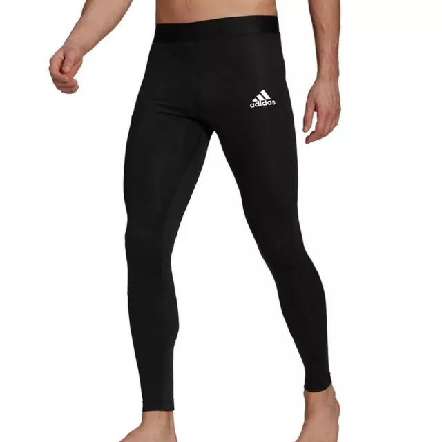 Adidas Herren Kompression Hose Legging Techfit Laufhose Unterhose lang schwarz