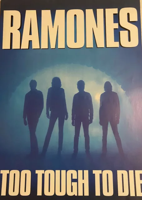 THE RAMONES TOO TOUGH TO DIE VINTAGE 1990'S POSTER ALBUM  new 24 X 34 INCHES