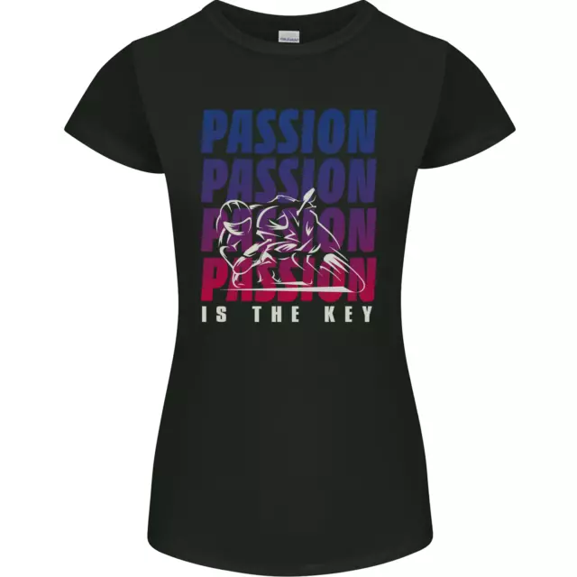 T-shirt donna Motorcycle Passion Is the Key Biker Petite Cut