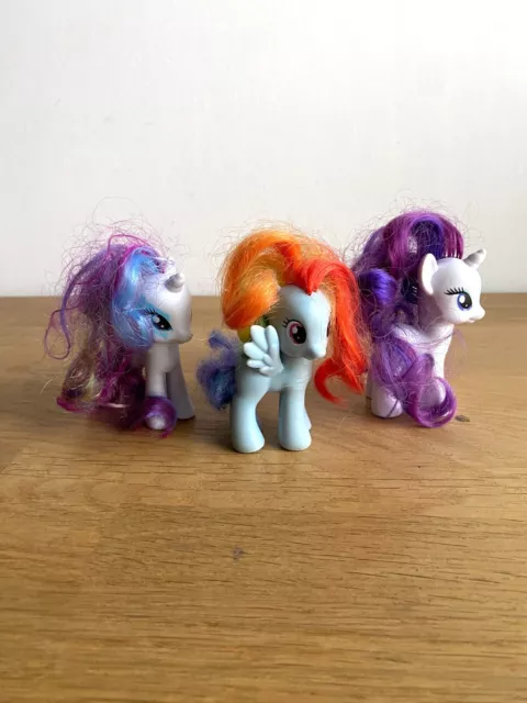 Lot de 3 figurines My Little Pony G4 2010 Hasbro Mon Petit Poney MLP