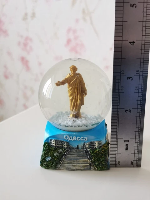 Palla di neve ricordo di Odessa rara città dell'Ucraina regalo di Natale