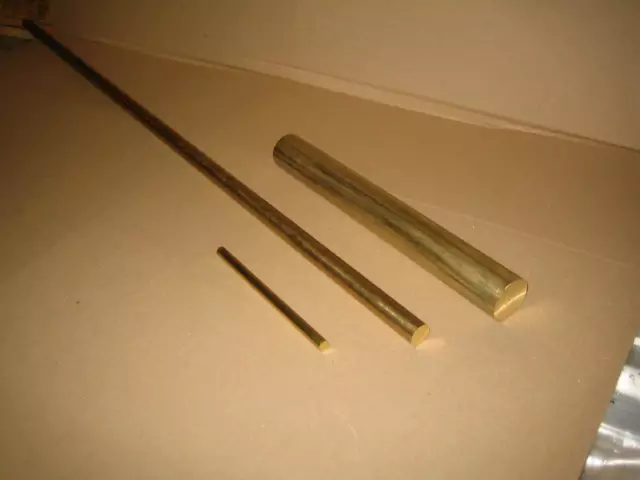 Brass Round Bar Rod 3/8" Various Lengths Available Grade CZ121