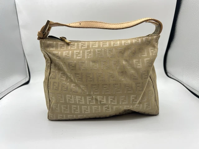Sac à Main Pourchet Toile Beige Et Cuir Jaune - Femme - Occasion En Très Bon état
