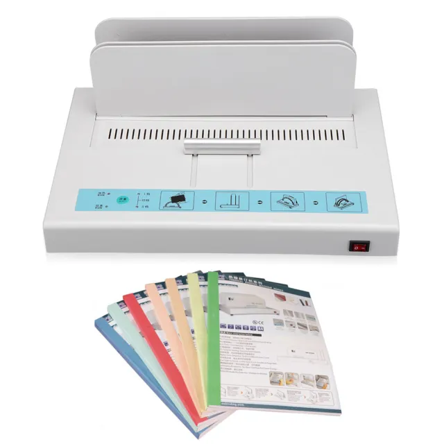 110V Universal Binding Machine Electric Book Automatic A4 Paper Binder Puncher