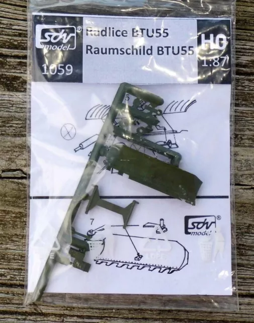 Räumschild für LKW  BTU55   -    1:87 von SDV-Models