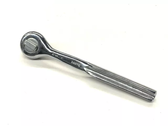Vintage Kraeuter 3/8” Drive Bow Tie Ratchet, Chrome, #32070, Usa
