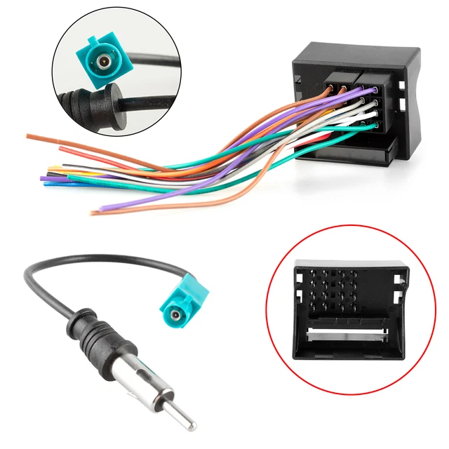 Aftermarket Radio Wire Harness Plug / Antenna Adapter Connector For BMW For Mini