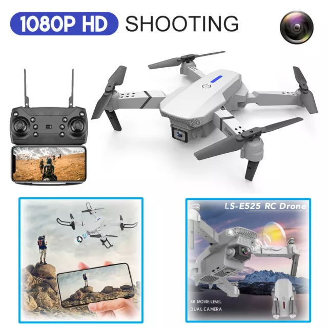 Drone X Pro FPV 4K HD WIFI Dual Camera 3 Batteries Foldable Selfie RC Quadcopter