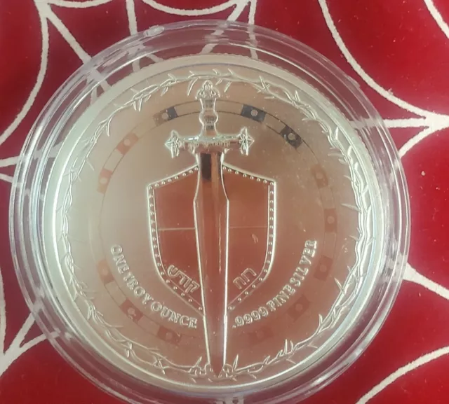 2023 Niue Sword of Truth 🌲 1 Oz ⚔ .9999 Silver Coin in Capsule SIGMA Tested🔬👍