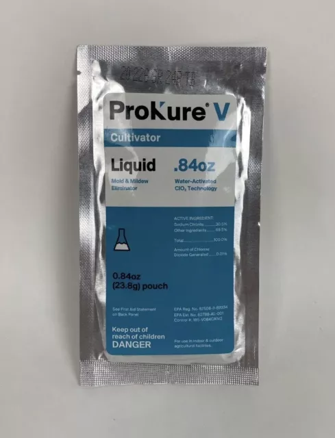 Prokure V Cultivator Liquid .84 Oz (23.8G) Pouch Mold & Mildew Eliminator