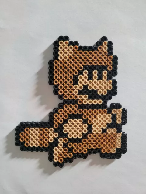 Meowser Custom Made Mario Perler 8-bit Perler Bead Art 