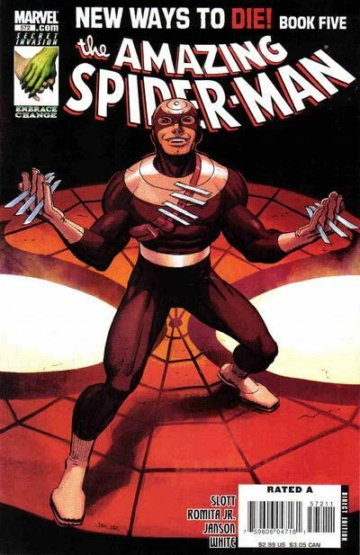 AMAZING SPIDER-MAN #572 F/VF, Marvel Comics 2008 Stock Image