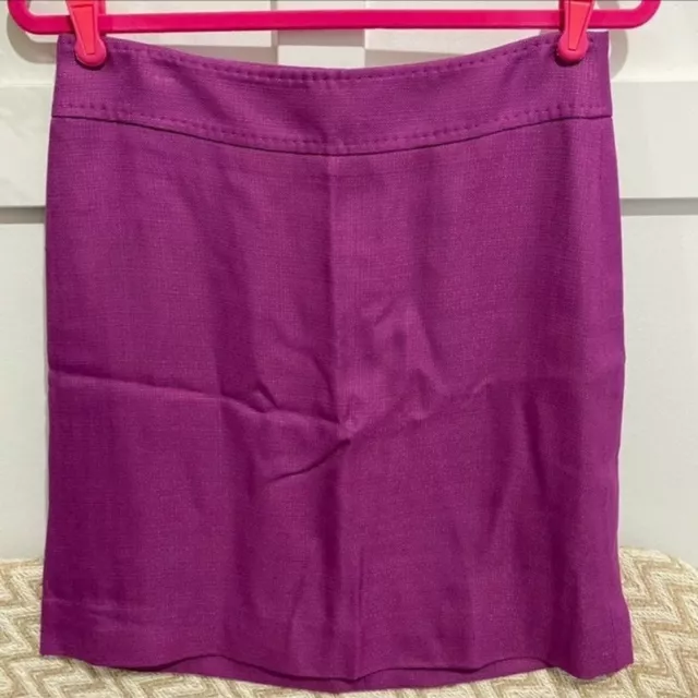 Dolce & Gabbana Women's Purple Twill Pencil Straight Skirt Size 40