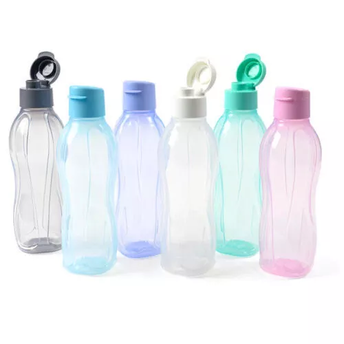 NEW Tupperware Round 750ml Eco Drink Bottle Pink Blue Aqua Grey White or Purple