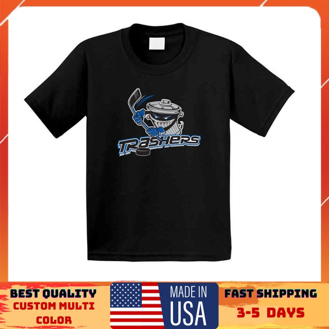 NOS 2004-05 Danbury Trashers UHL Hockey drake Tee T-Shirt Away Jersey Small  S