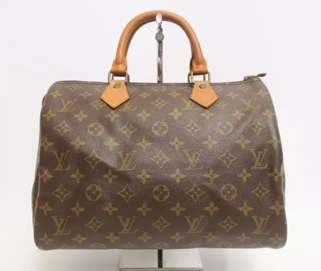 Authentic Louis Vuitton Speedy 30 Hand Bag Monogram Brown #27844