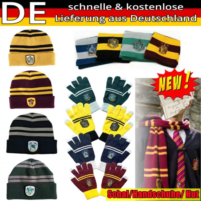 Harry-Potter Sonstige Gryffindor Slytherin Hufflepuff Raveclaw Schal Handschuhe