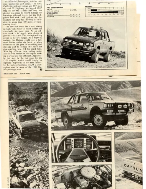 1980 DATSUN KING CAB PICKUP 4X4 3 PG Article