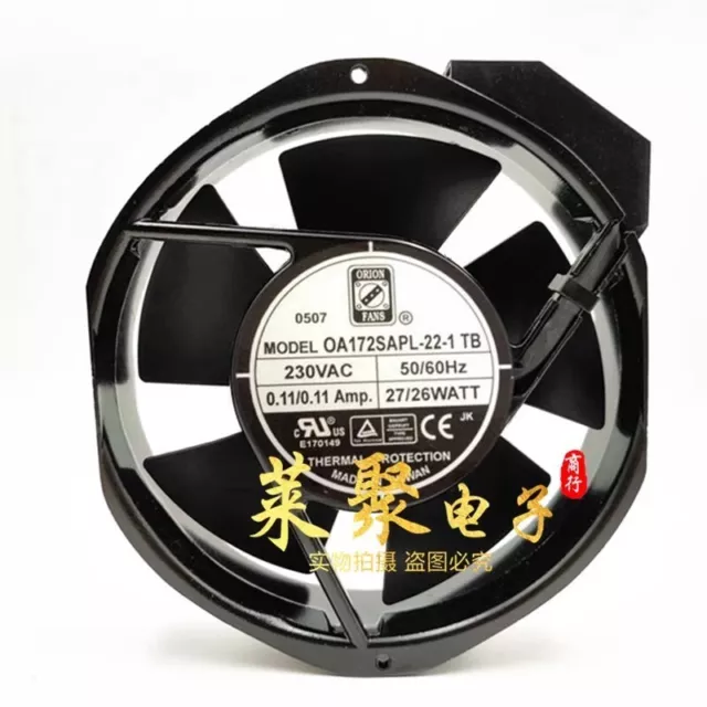 ORION OA172SAPL-22-1TB AC230V 0.11A 27W/26W Cooling Fan