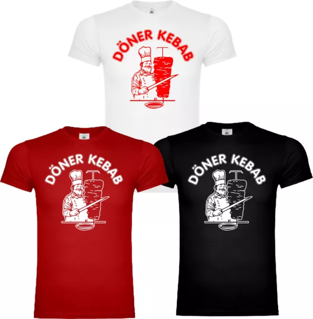 Funshirt Döner Kebap Imbiss Pommes Essen Grill T-Shirt Pizza Herren Dönerbude