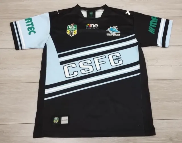 Cronulla Sutherland Sharks NRL Rugby Away / Alternate Shirt 2015 Small S Jersey
