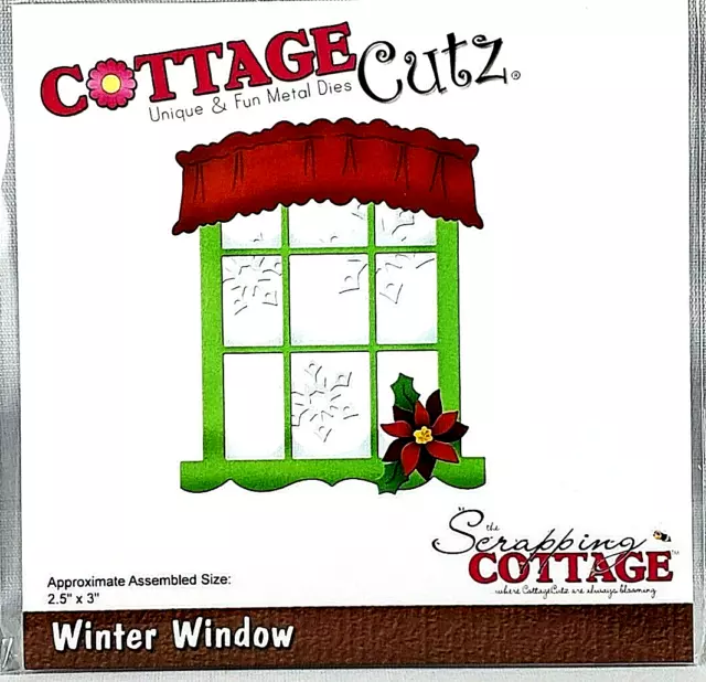 Winter Window Snowflakes Christmas CottageCutz Metal Die CC-676 Retail 19.95
