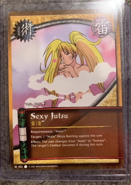 NARUTO CCG SEXY Jutsu #110 Rare Diamond Foil NM 1st Edition