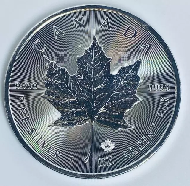 Canada 1 Toz. 2006  SILVER 5 Dollars Coin Maple Leaf .9999 Uncirculated BU Case
