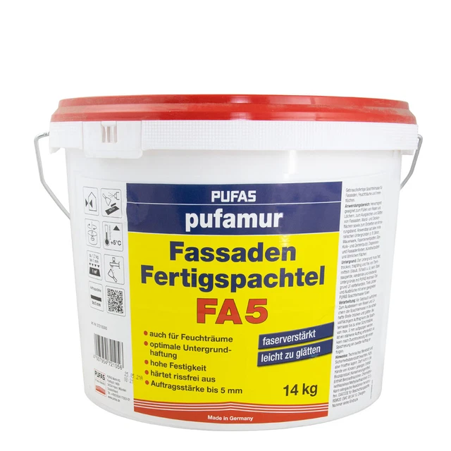 Espátula prefabricada Pufas Pufamur FA 5 14 kg