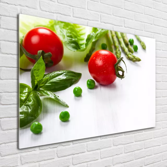 Wandbild aus Plexiglas® Druck auf Acryl 100x70 Essen & Getränke Frisches Gemüse