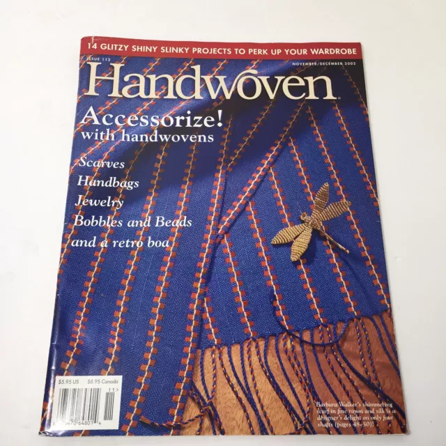 Handwoven Magazine November/ December 2002 Accessories