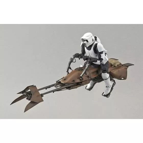 Star Wars Return of the Jedi Scout Trooper&Speeder Bike Model kit BANDAI ... 3