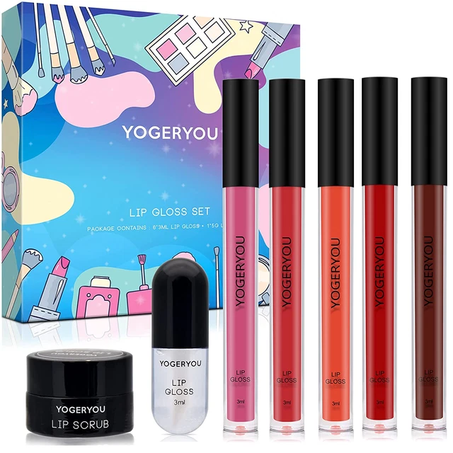 Lip Gloss Set,Stocking Stuffers Gift Set Christmas Gifts for Adult Women Mom Her