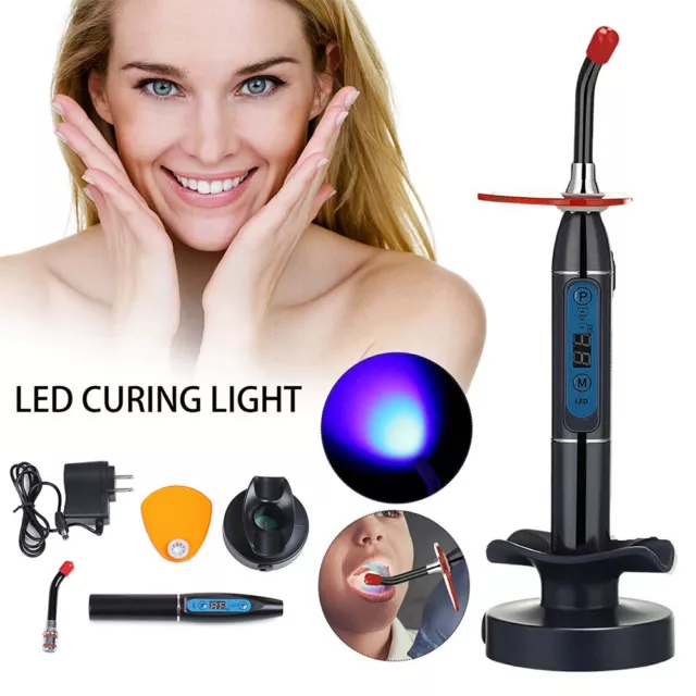 New UV Dental Wireless LED Curing Light Cure Lamp Curing Machine Rechargeable UK