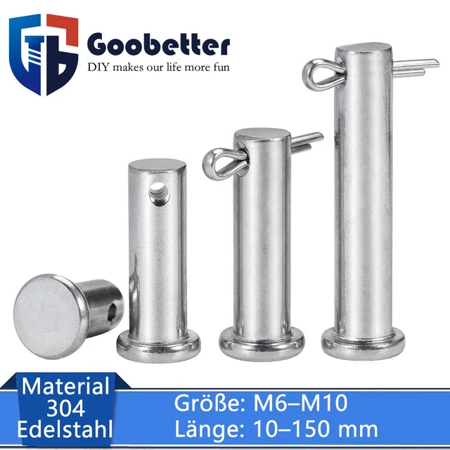 4 Perni Di Bloccaggio In Acciaio - Pini Sicurezza M2x75 Per Agricoltura E Industria - Foto 12