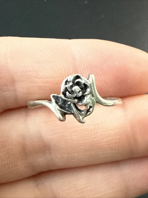Ancienne Bague En Argent Massif 925 - Alliance à Motif Nœud - Créateur - Occasion