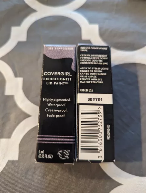 Covergirl Exhibitionist Eye Lid Paint, 155 Stargazer. Two pack