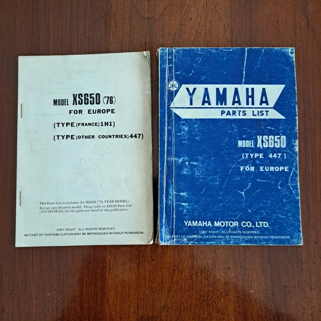 catalogo ricambi moto yamaha xs 650 catalogue