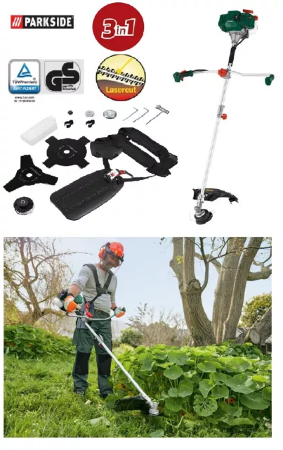 BENZINSENSE 3 IN 1 Kombi Rasentrimmer Freischneider Rasenmäher Trimmer