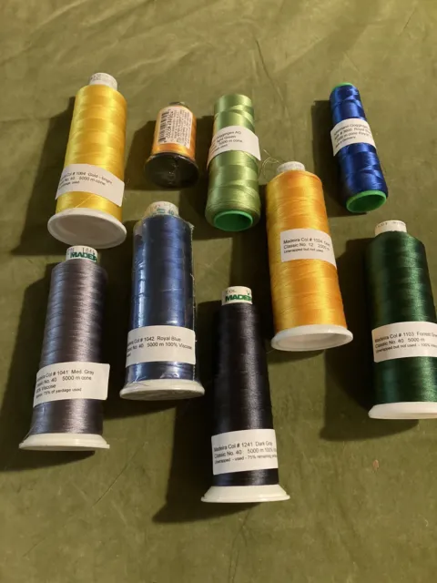 Gunold Polyester Embroidery Thread Gold 61070 #40 5,000M Cone Lot