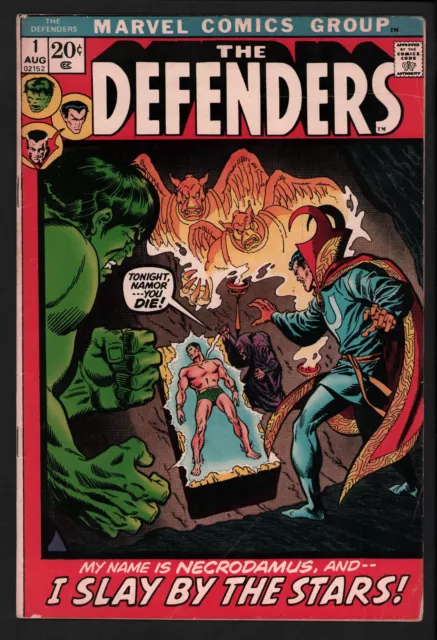 Defenders #1 (FN) I Slay By The Stars - 1972