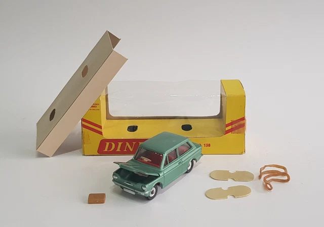 A boxed Dinky Toys No.138 green Hillman Imp Saloon, Ex, box Ex